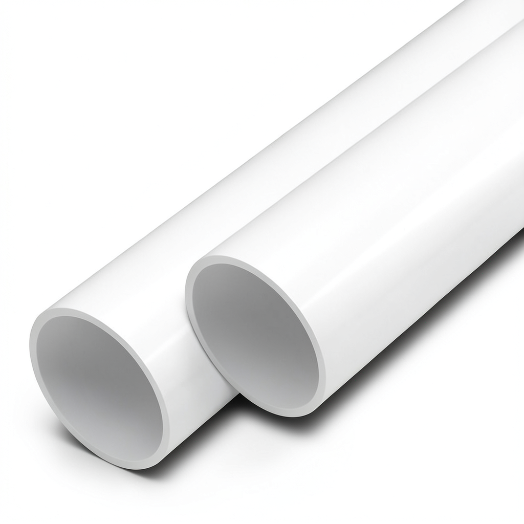 مواسير UPVC ضغط 12.5 بار قطر خارجي 63 مم سمك 3.8 مم أبيض