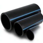 NPF HDPE Pipes High Pressure 6 Bar, Diameter 315 mm, Thickness 9.2 mm, Black