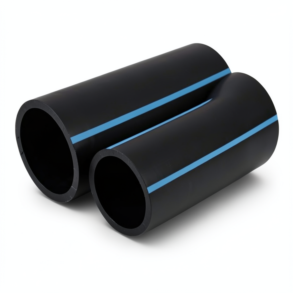 مواسير HDPE الوطني لشبكات المياه ضغط 6 بار قطر 355 مم سمك 10.4 مم أسود