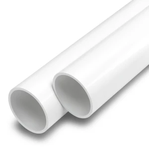 مواسير UPVC ضغط 12.5 بار قطر خارجي 90 مم سمك 5.4 مم لون أبيض