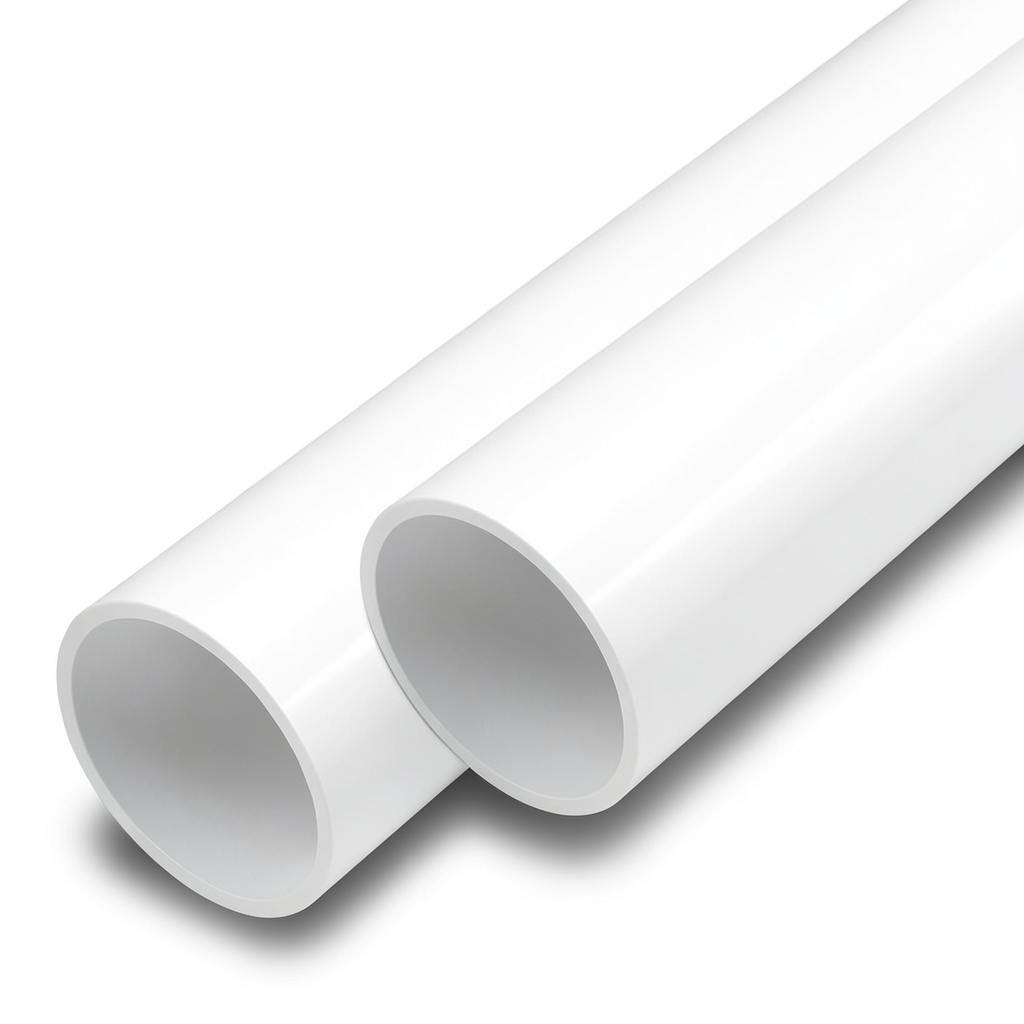 مواسير UPVC ضغط 12.5 بار قطر خارجي 110 مم سمك 5.3 مم لون أبيض