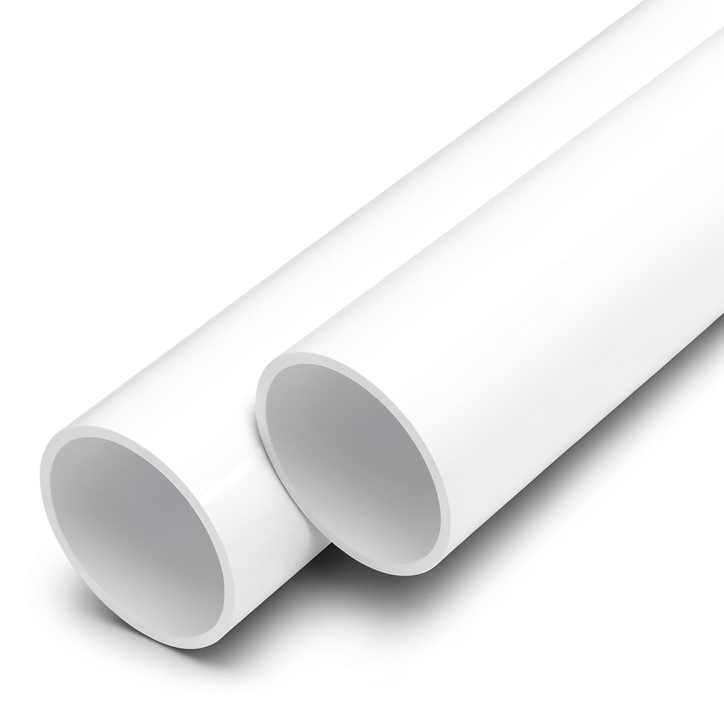 مواسير UPVC ضغط 12.5 بار قطر خارجي 160 مم سمك 7.7 مم لون أبيض