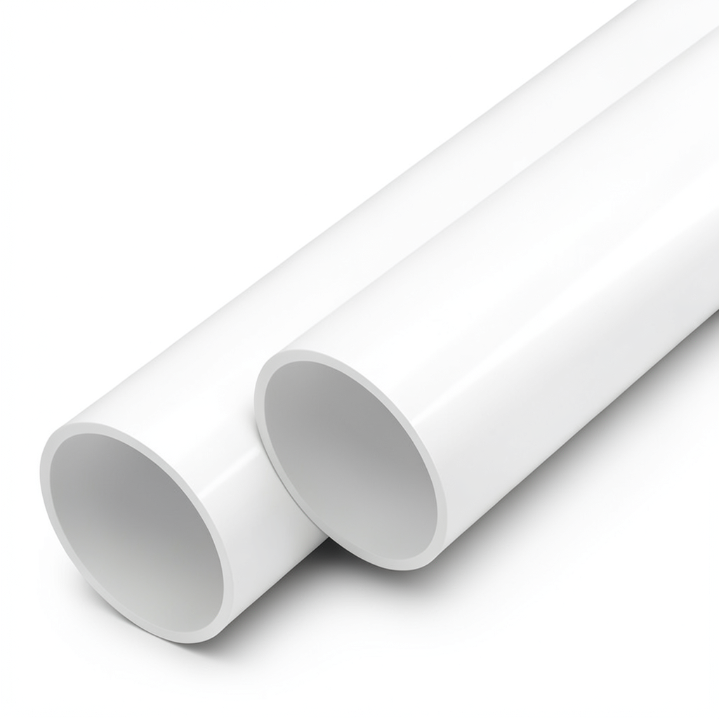 مواسير UPVC ضغط 12.5 بار قطر خارجي 250 مم سمك 11.9 مم لون أبيض