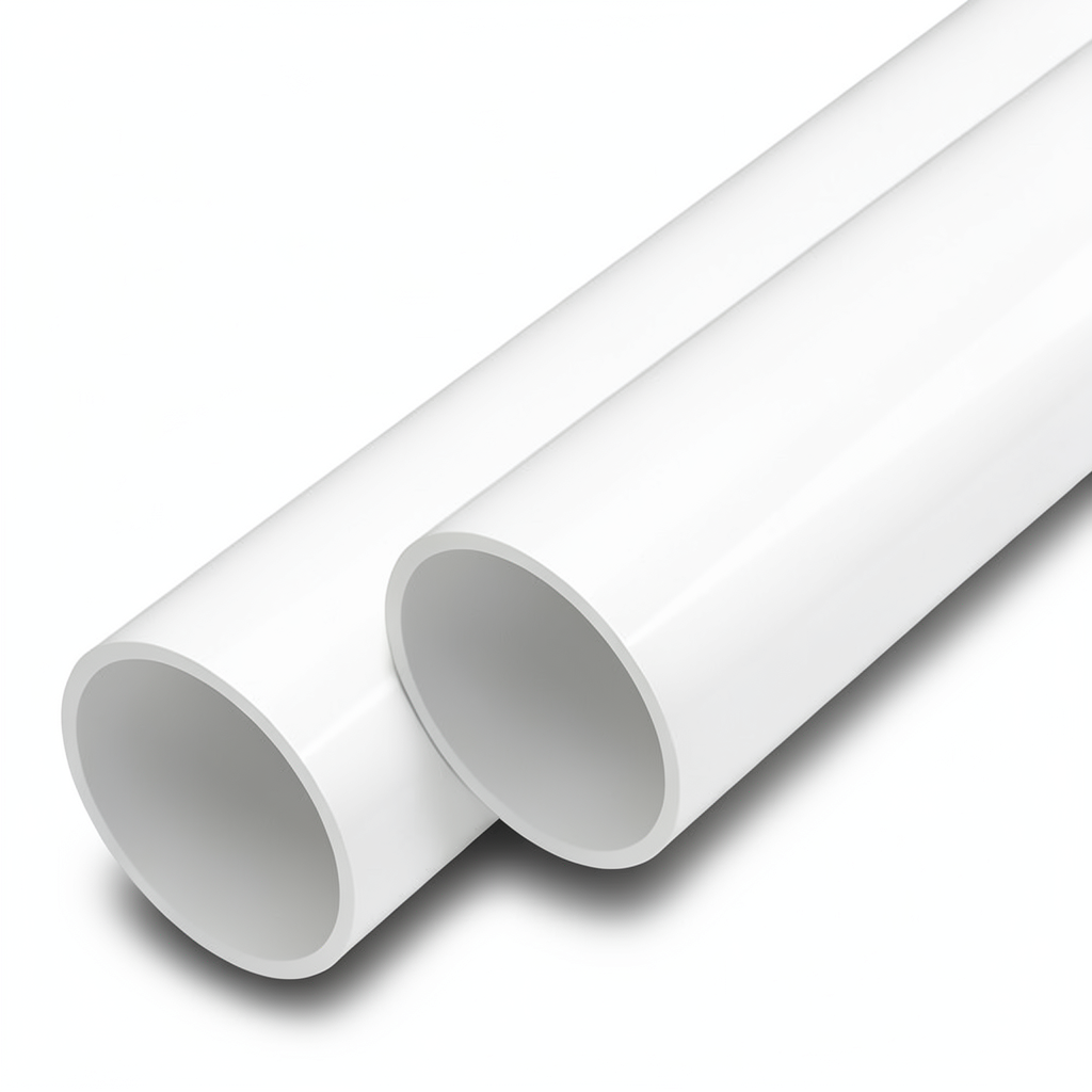 مواسير UPVC ضغط 12.5 بار قطر خارجي 355 مم سمك 16.9 مم لون أبيض