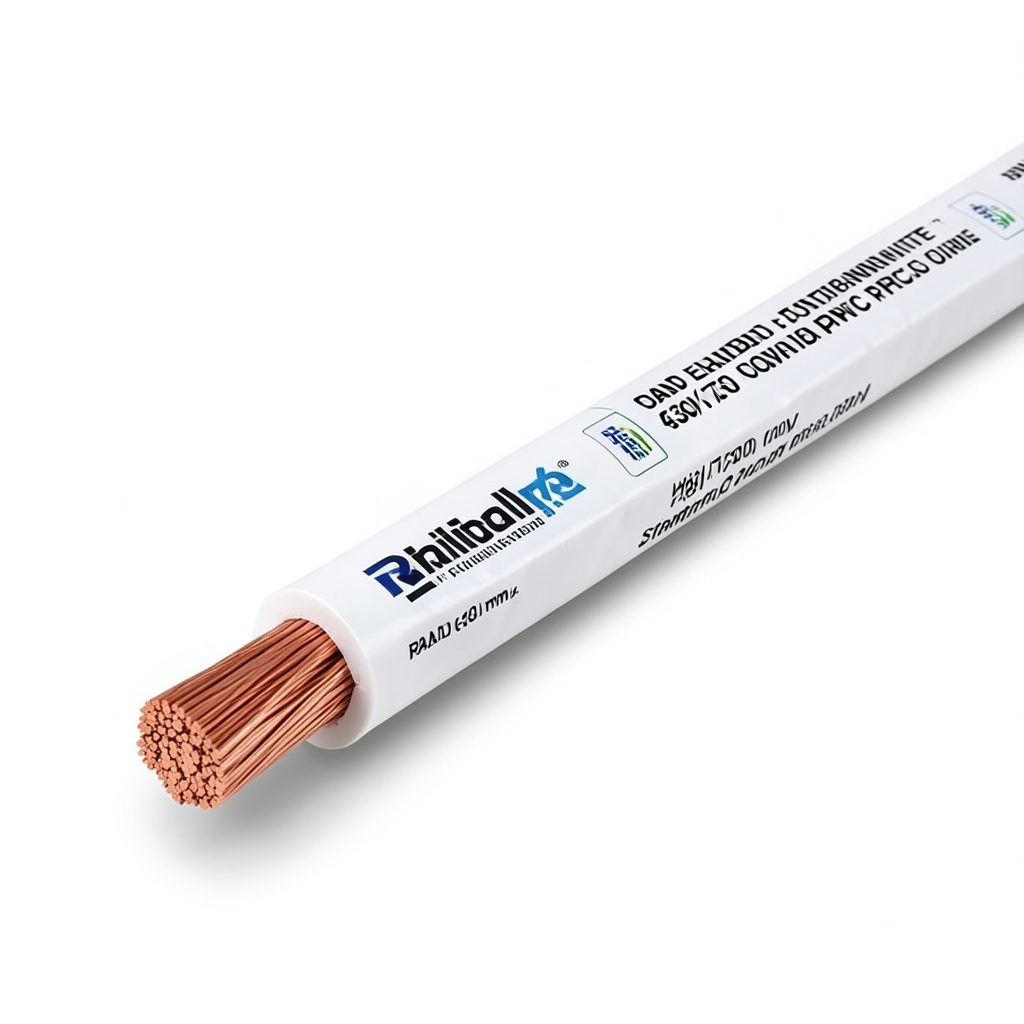 لفة سلك كهرباء مجدول 630 مم2 450/750 فولت موصل نحاس عزل PVC أبيض | مجموعة كابلات الرياض