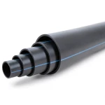 مواسير HDPE ضغط 3.2 بار PE 100 قطر خارجي 180 مم SDR 41 لون أسود