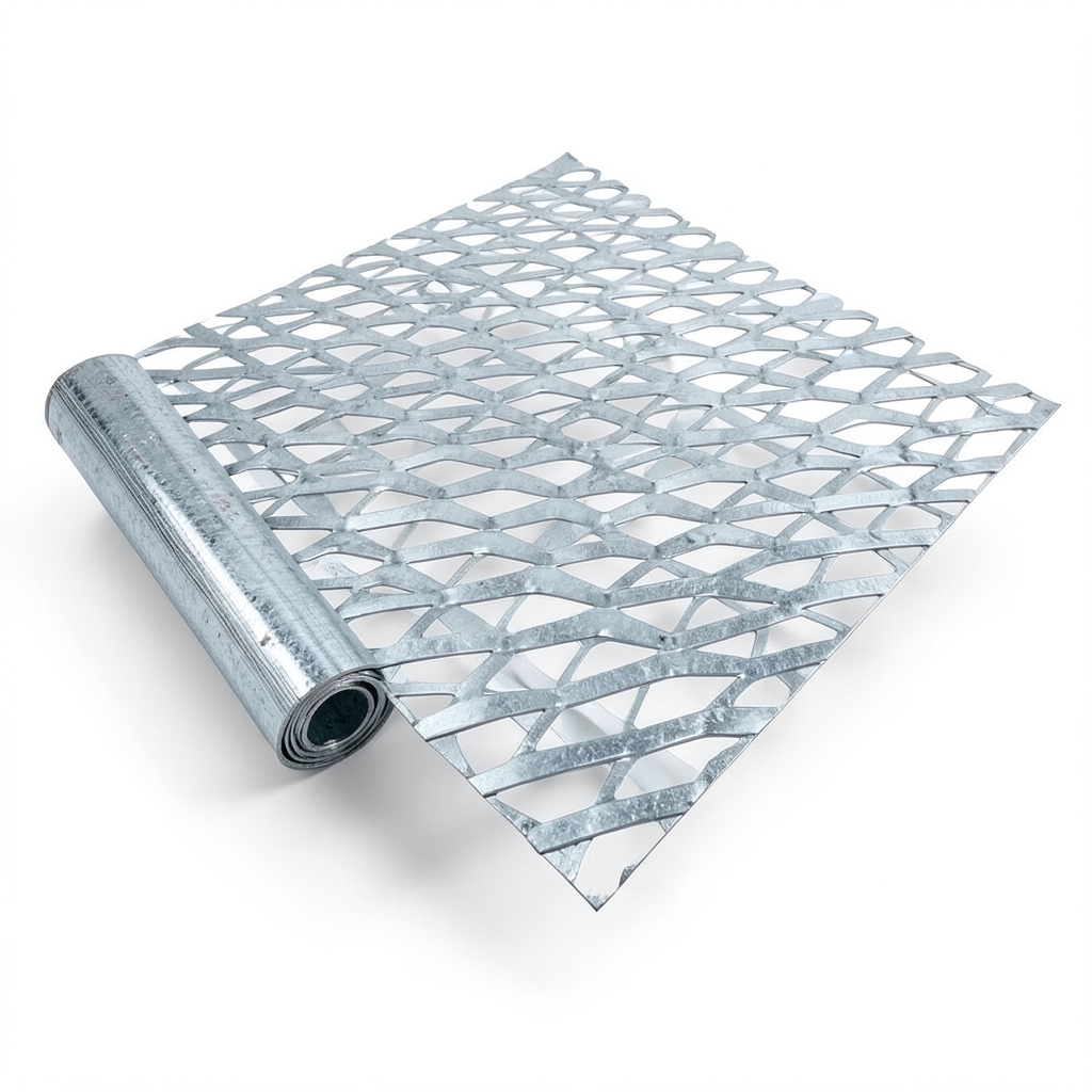 Galvanized Steel Expanded Metal Mesh Thickness 1.8 mm Width 2.44 m Length 1 m