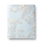 Italian Wallpaper Floral Design Pale Blue Color, Size 10mx0.70m, Model rc17049