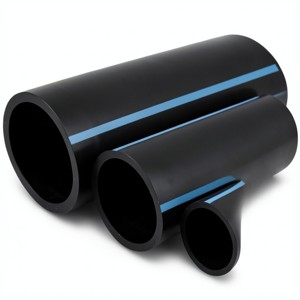أنابيب HDPE الوطني ضغط 10 بار قطر خارجي 25 مم سمك 1.5 مم لون أسود