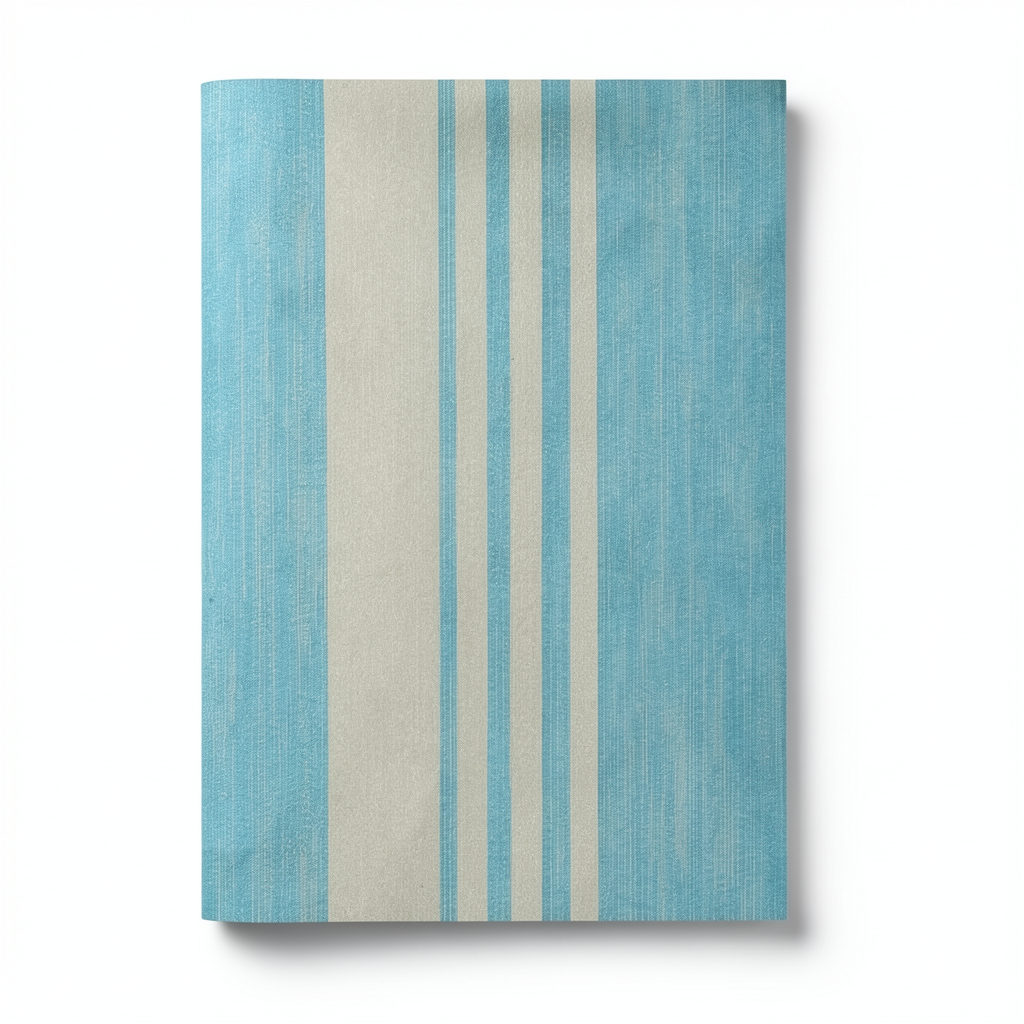 Italian Wallpaper Striped Design Turquoise, Size 10mx0.73m, Model 305021