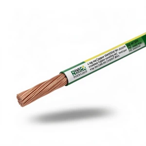 4 sq mm Stranded Copper Earthing Electric Wire, 450/750V, PVC Insulated, Green/Yellow | Riyadh Cables Group