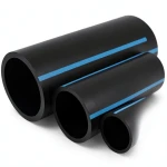 NPF HDPE Pipes High Pressure 10 Bar, 125 mm OD, 6 mm Thickness, Black