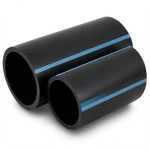 NPF HDPE Pipes Pressure 10 Bar Outside Diameter 140 mm Thickness 6.7 mm Black