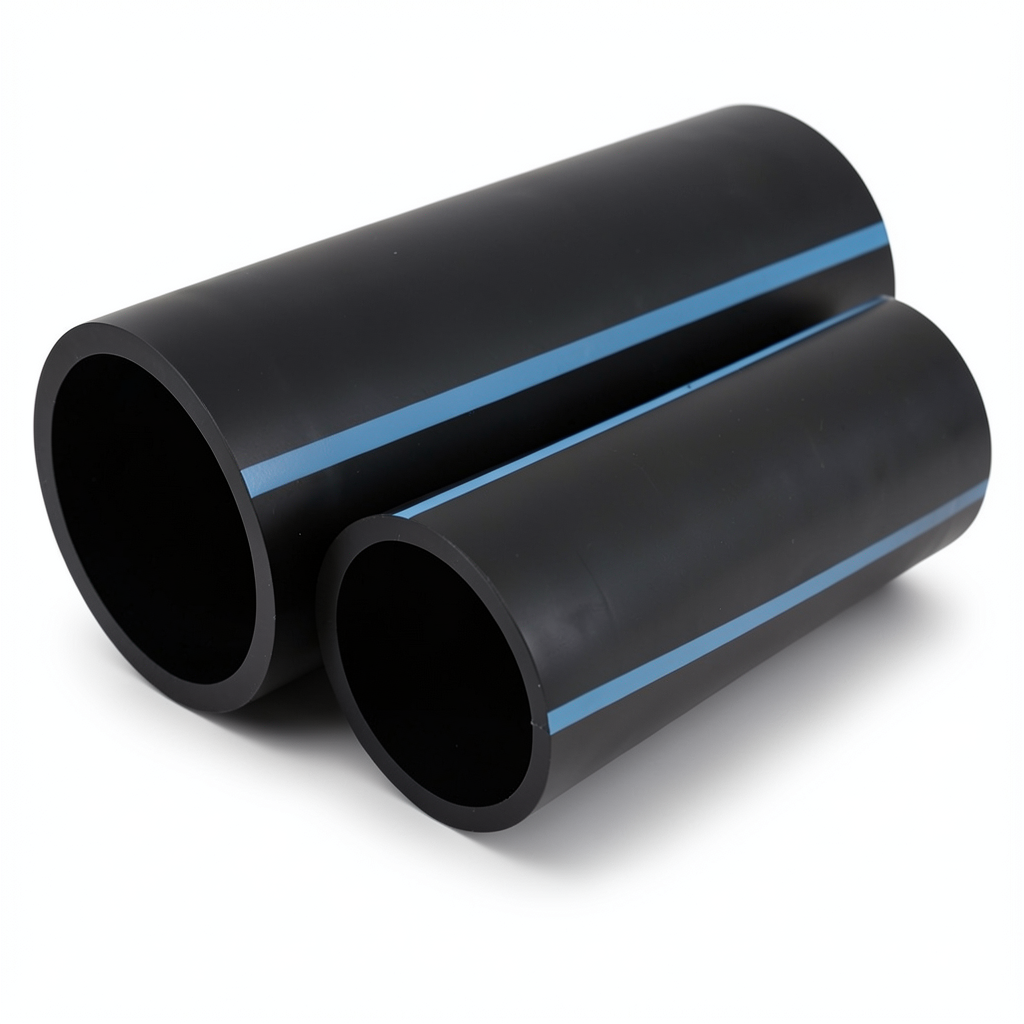 NPF HDPE Pipes Pressure 10 Bar Outside Diameter 160 mm Thickness 7.7 mm Black