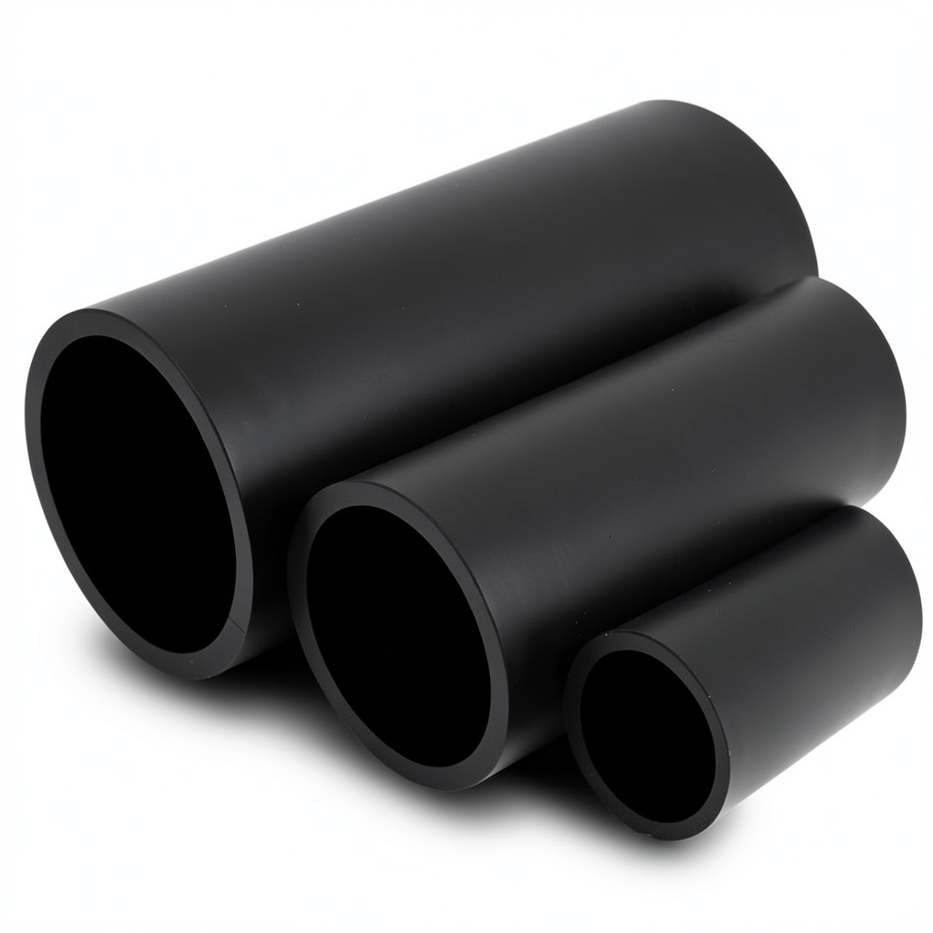 أنابيب HDPE الوطني ضغط 10 بار قطر 180 مم سمك 8.6 مم لون أسود