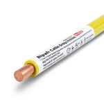 سلك نحاس مجدول 1.5 مم، 450/750 فولت، عزل PVC، لون أصفر | مجموعة كابلات الرياض