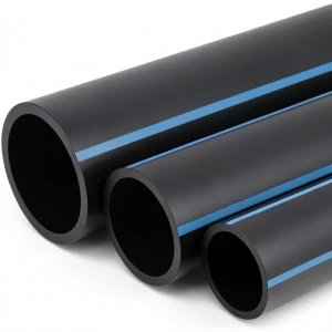 NPF HDPE Pipes 250 mm OD, 11.9 mm Thickness, 10 Bar Pressure, Black
