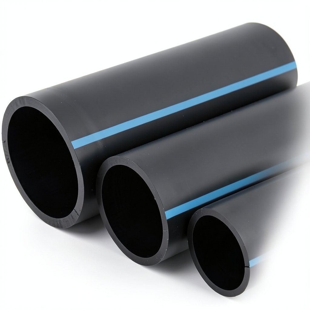 أنابيب HDPE الوطني ضغط 10 بار قطر خارجي 280 مم سمك 13.4 مم أسود
