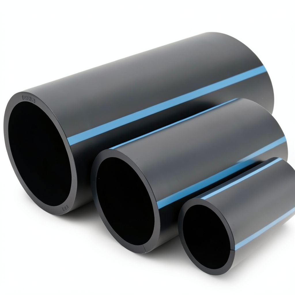 أنابيب HDPE الوطني ضغط 10 بار قطر خارجي 355 مم سمك 16.9 مم لون أسود