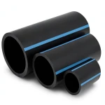 NPF HDPE Pipes Pressure 10 Bar Outside Diameter 400 mm Thickness 19.1 mm Black