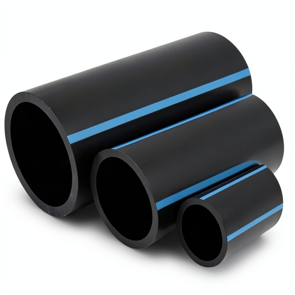 NPF HDPE Pipes Pressure 10 Bar Outside Diameter 400 mm Thickness 19.1 mm Black