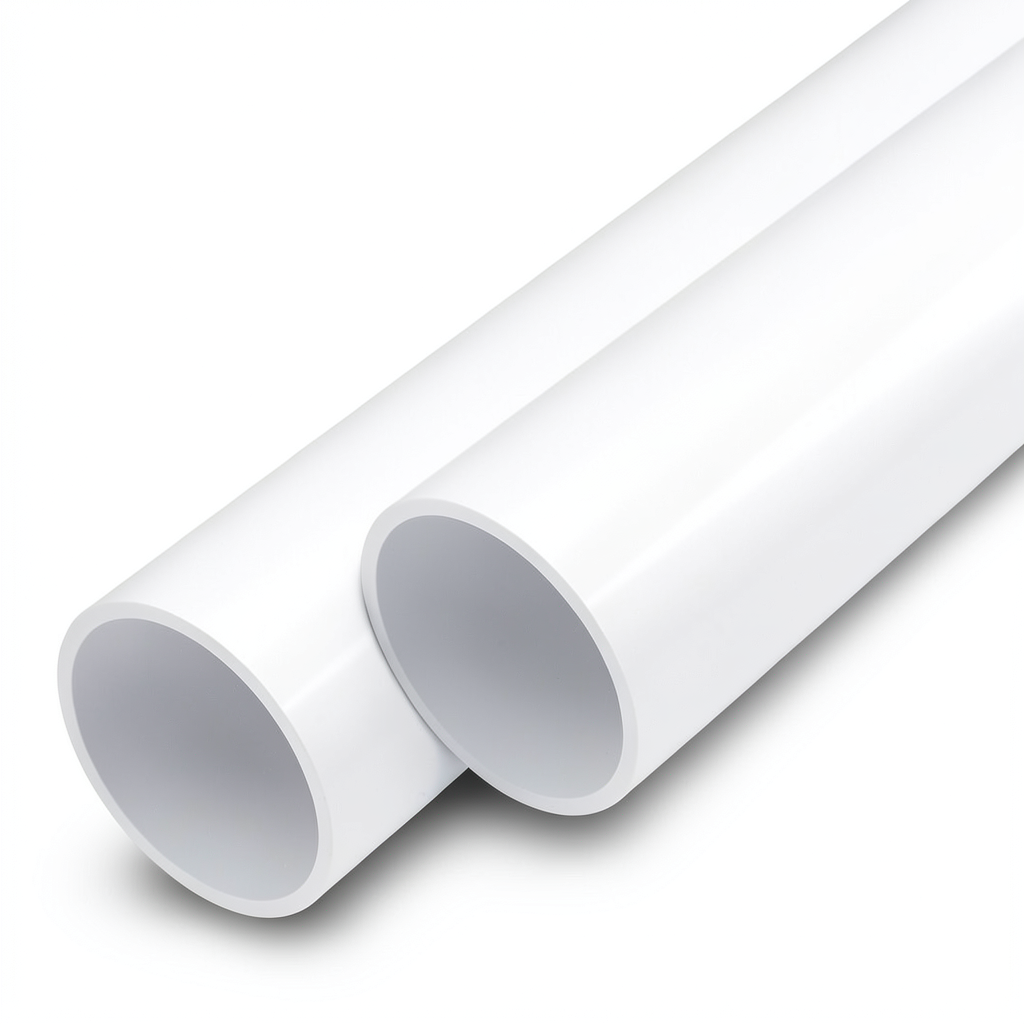 مواسير UPVC ضغط اسمي 16 بار قطر خارجي 110 مم سمك 6.6 مم أبيض