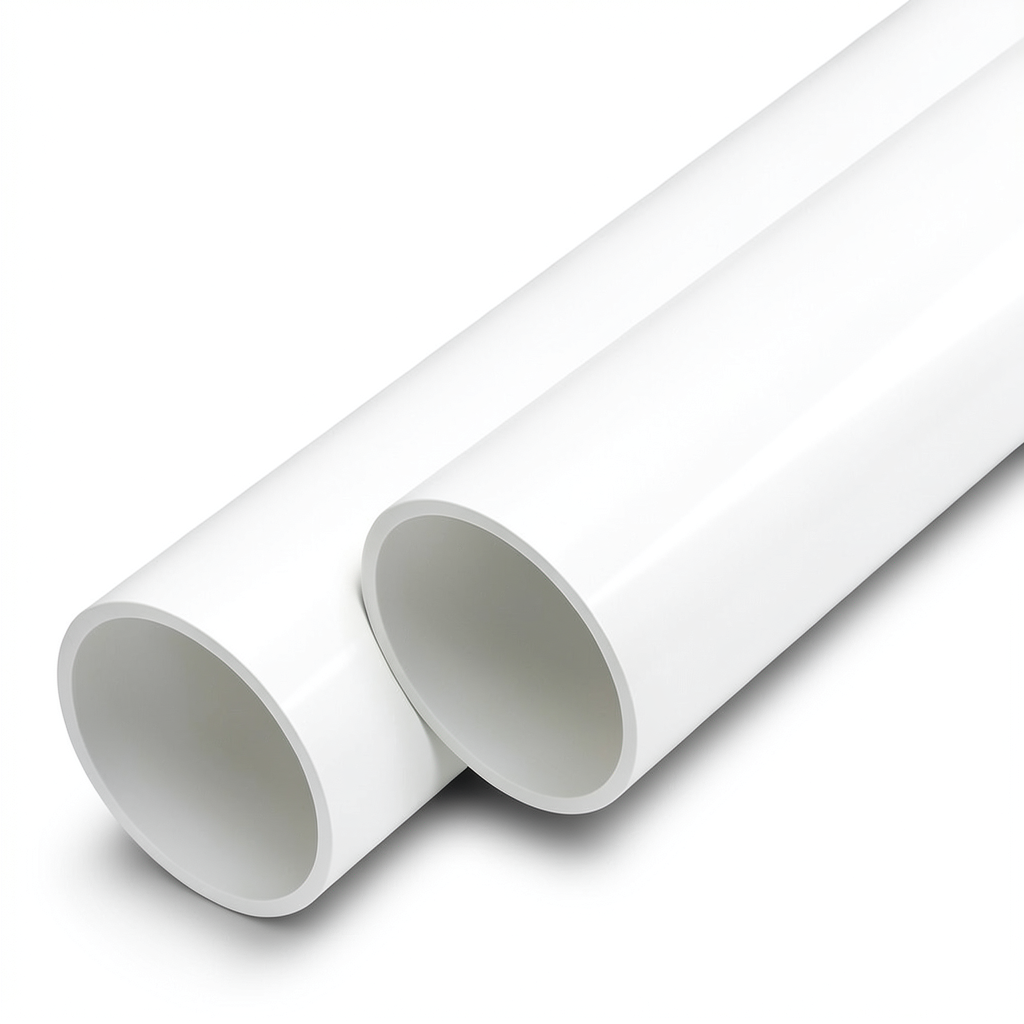 مواسير UPVC ضغط 16 بار قطر خارجي 140 مم سمك 8.3 مم لون أبيض
