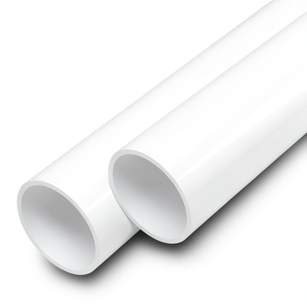 مواسير UPVC ضغط 16 بار قطر خارجي 180 مم سمك 10.7 مم لون أبيض