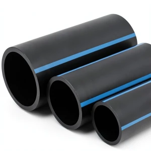 مواسير HDPE الوطني لشبكات المياه ضغط 6 بار قطر خارجي 400 مم سمك 11.7 مم أسود