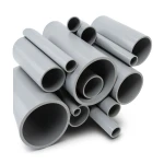 مواسير UPVC جدول 80 مقاس 1 إنش سمك 4.55 مم لون رمادي