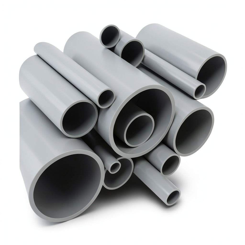 UPVC Pipes Schedule 80 Size 1 inch Thickness 4.55 mm Gray