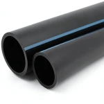 NPF HDPE Pipes High Pressure 6 Bar Diameter 450 mm Thickness 13.2 mm Black