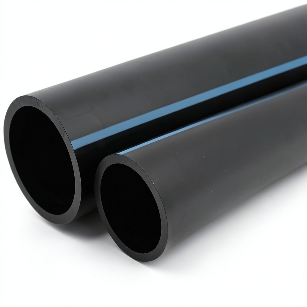 مواسير HDPE الوطني لشبكات المياه ذات الضغط العالي 6 بار قطر خارجي 450 مم سمك 13.2 مم لون أسود