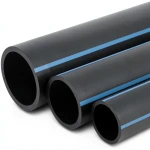 NPF HDPE Pipes Pressure 6 Bar Diameter 500 mm Thickness 14.6 mm Black