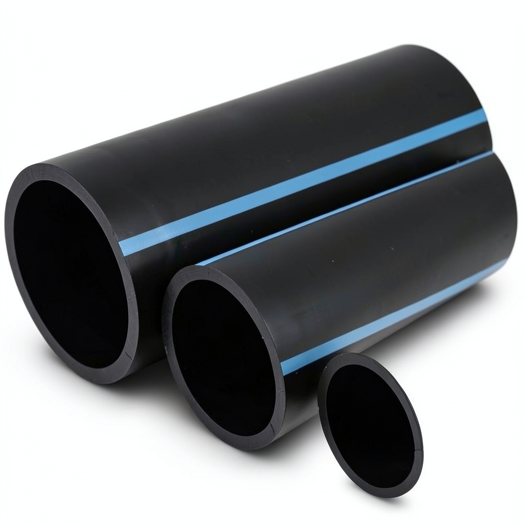 مواسير HDPE الوطني ذات ضغط عالي 6 بار قطر 560 مم سمك 16.4 مم لون أسود