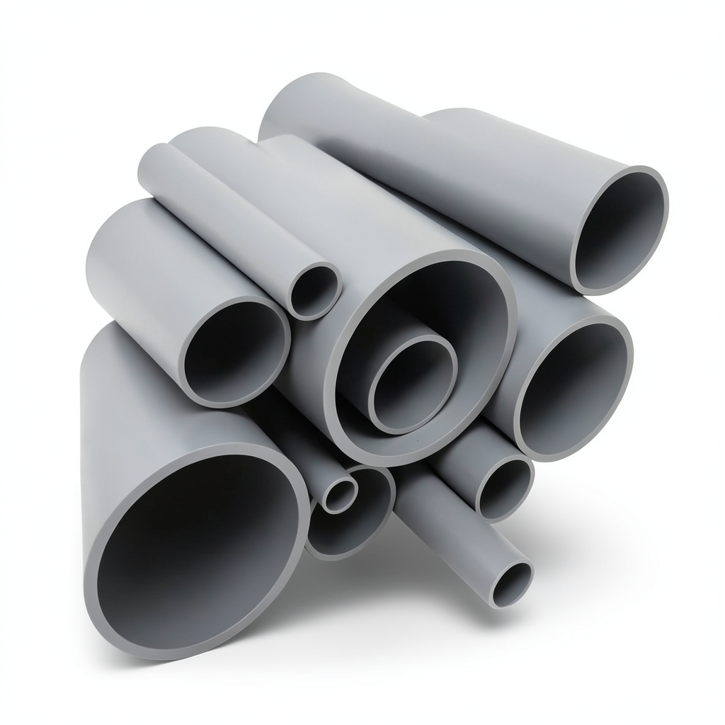 أنابيب UPVC جدول 80 مقاس 2 1/2 إنش سمك 7.01 مم لون رمادي