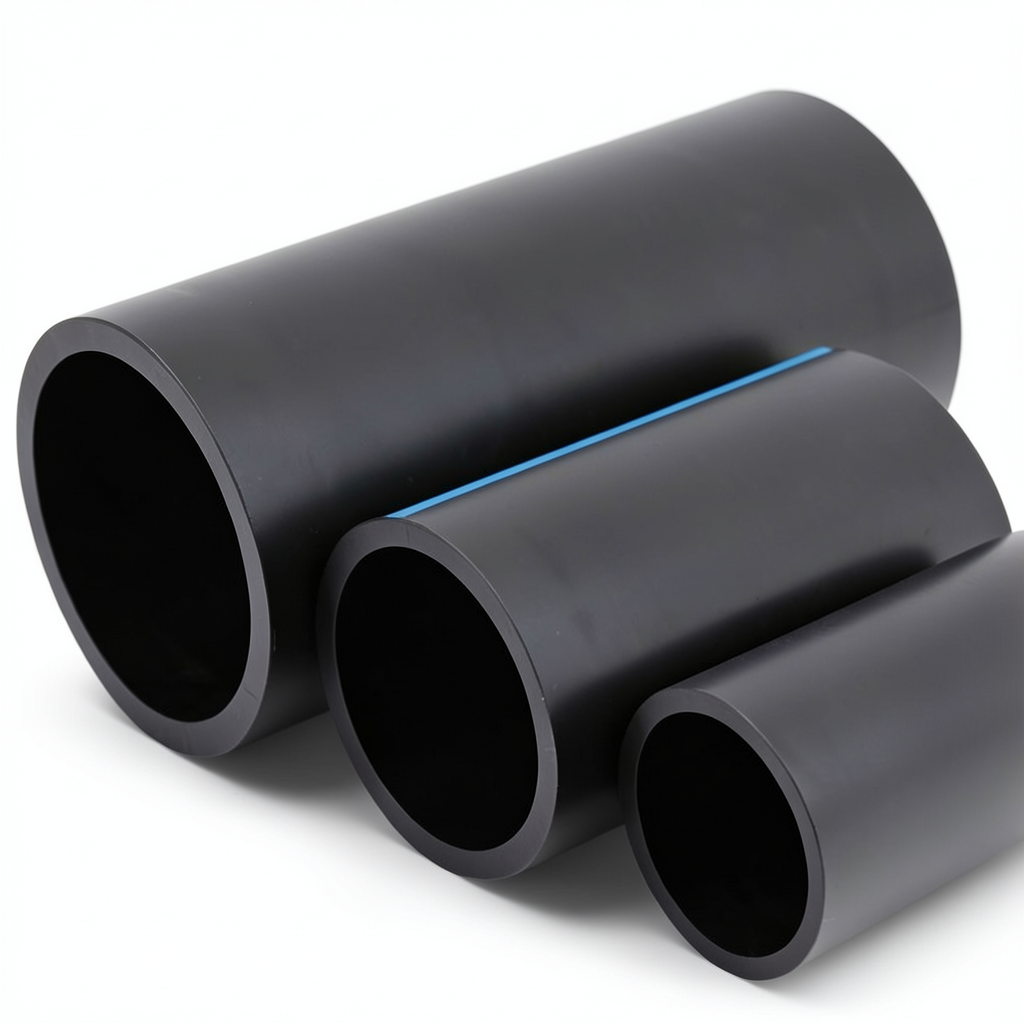 NPF HDPE Pipes Pressure 10 Bar Outside Diameter 25 mm Thickness 1.5 mm Black