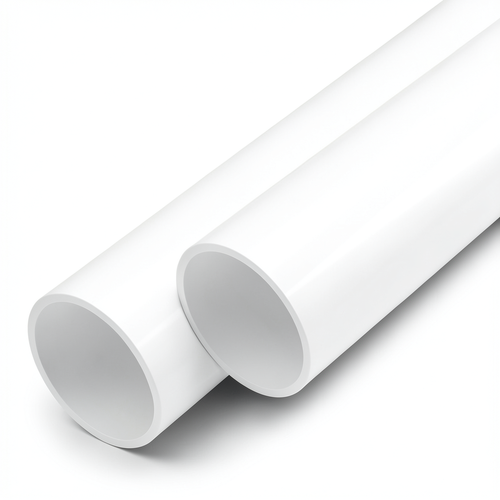 مواسير UPVC ضغط 16 بار قطر خارجي 25 مم سمك 1.9 مم أبيض
