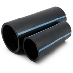 NPF HDPE Pipes Pressure 10 Bar Diameter 40 mm Thickness 1.9 mm Black
