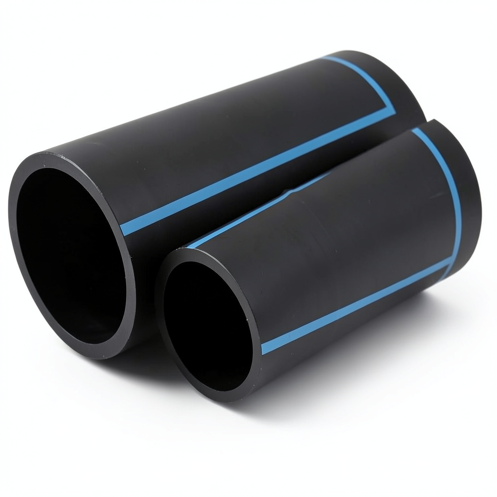 أنابيب HDPE الوطني الضغط العالي 10 بار قطر 50 مم سمك 2.4 مم لون أسود