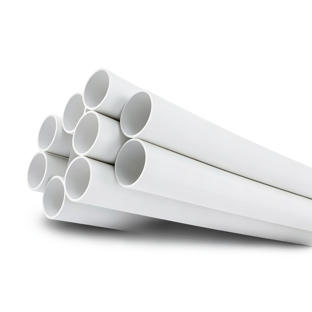 UPVC Pipes Nominal Pressure 6.9 Bar Size 8 inch Thickness 5.33 mm White