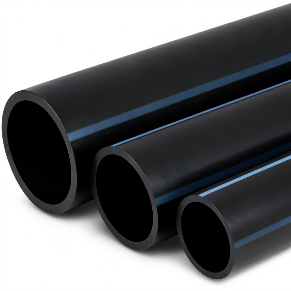 أنابيب HDPE الوطني ضغط 10 بار قطر خارجي 110 مم سمك 5.3 مم لون أسود