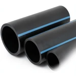 NPF HDPE Pipes High Pressure 10 Bar, 125 mm OD, 6 mm Thickness, Black
