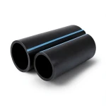NPF HDPE Pipes Pressure 10 Bar Outside Diameter 200 mm Thickness 9.6 mm Black