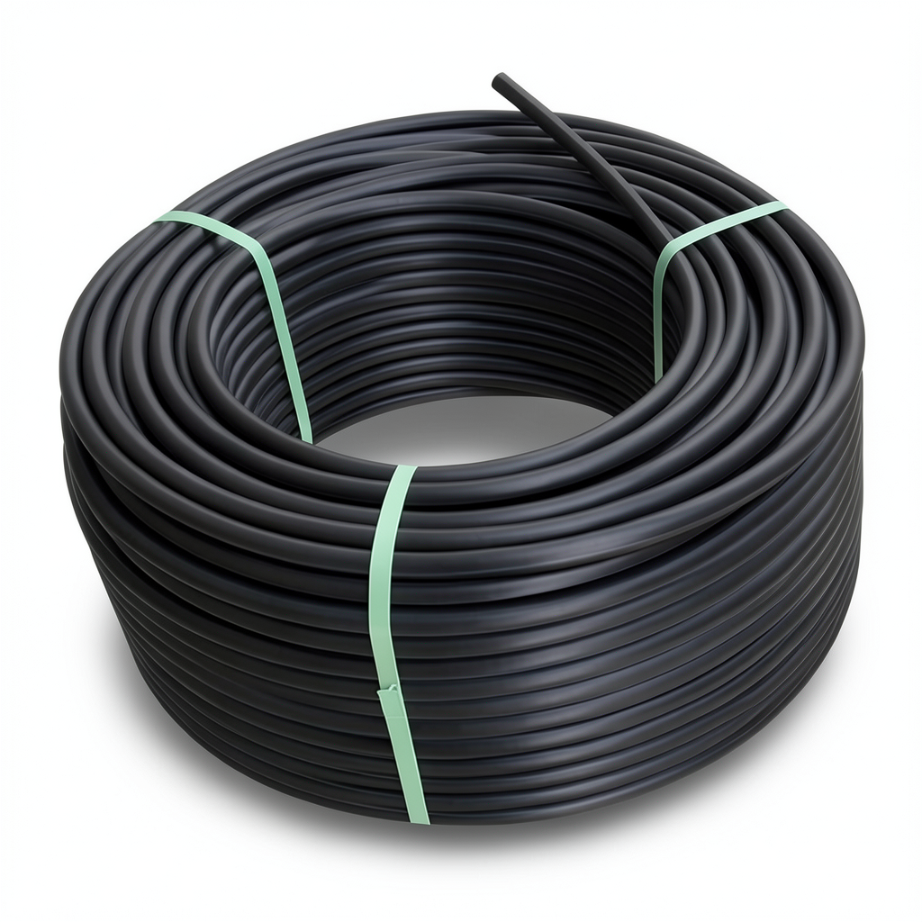 لفة أنابيب HDPE ضغط 3.2 بار PE 100 قطر خارجي 75 مم SDR 41 لون أسود