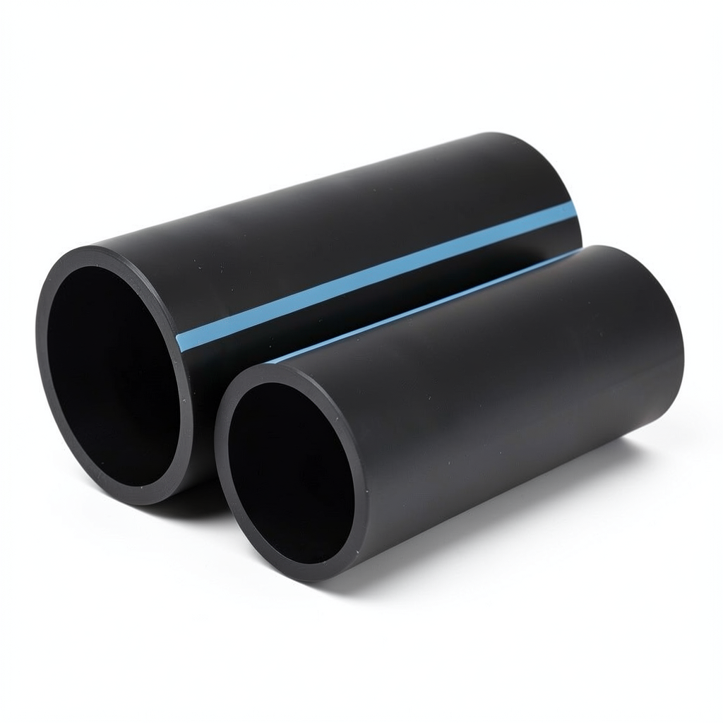 أنابيب HDPE الوطني ضغط 10 بار قطر خارجي 225 مم سمك 10.8 مم لون أسود