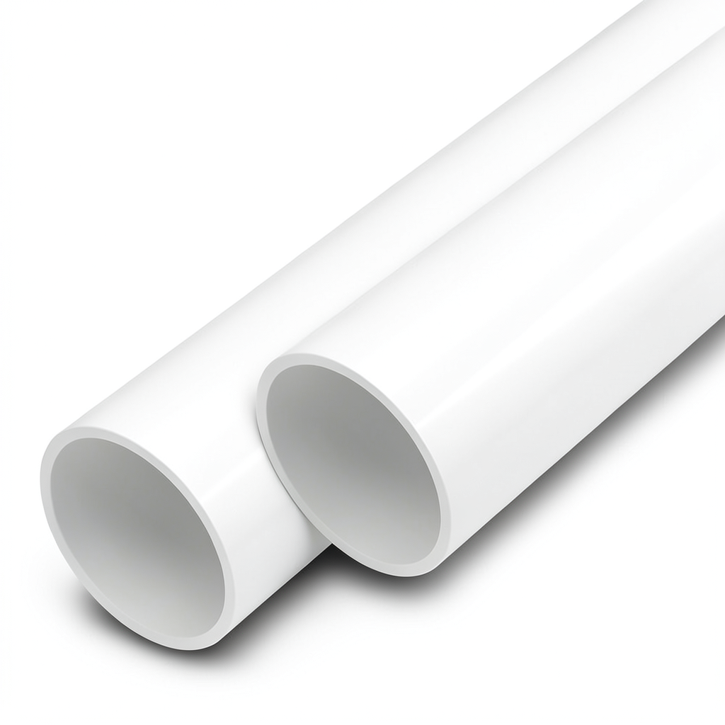 مواسير UPVC ضغط اسمي 16 بار قطر خارجي 110 مم سمك 6.6 مم أبيض