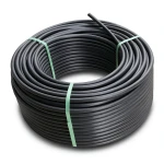 لفة أنابيب بلاستيك HDPE ضغط 3.2 بار PE 100 قطر خارجي 110 مم SDR 41 لون أسود