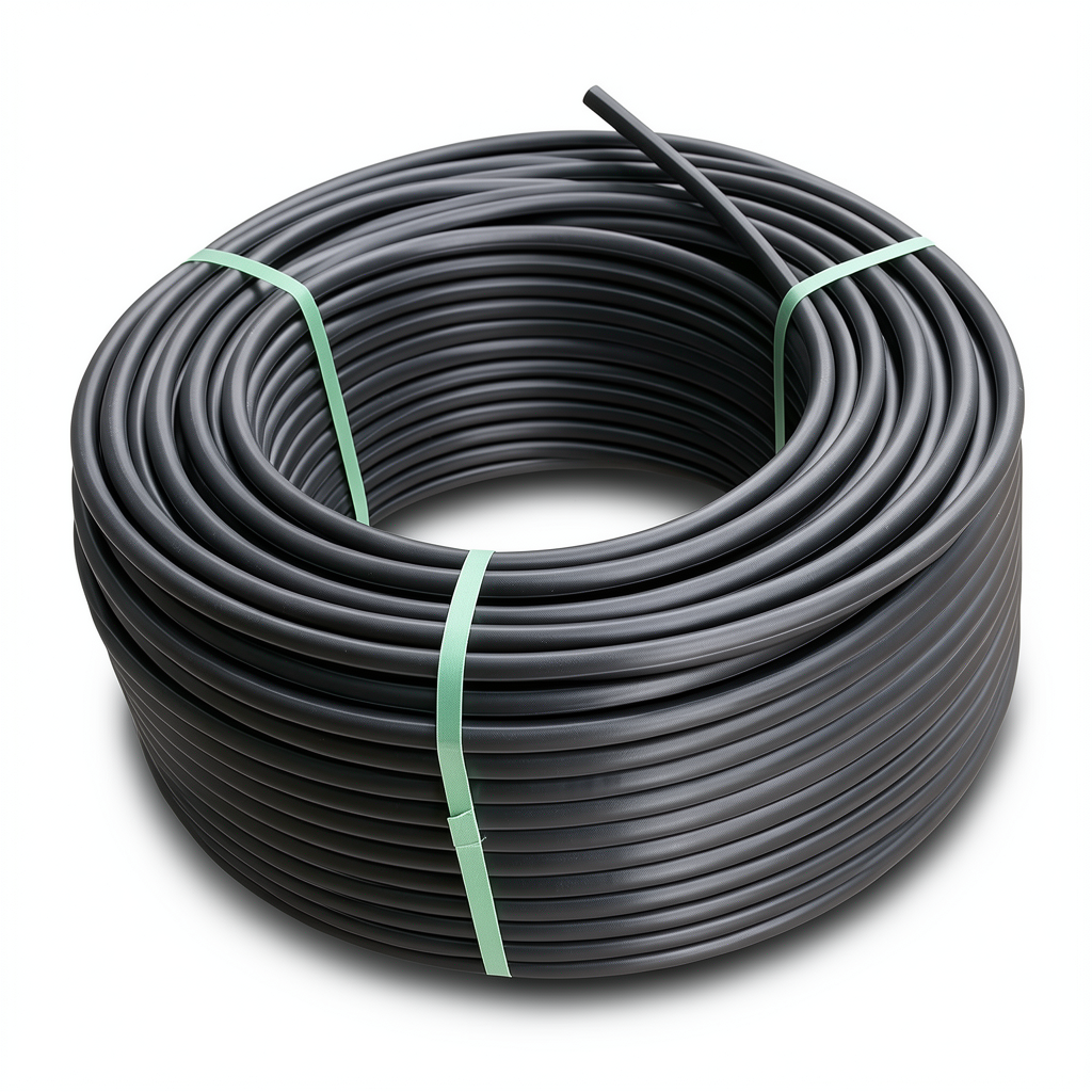 HDPE Plastic Coil Pipe PN 3.2 Bar PE 100 Outside Diameter 110 mm SDR 41 Black