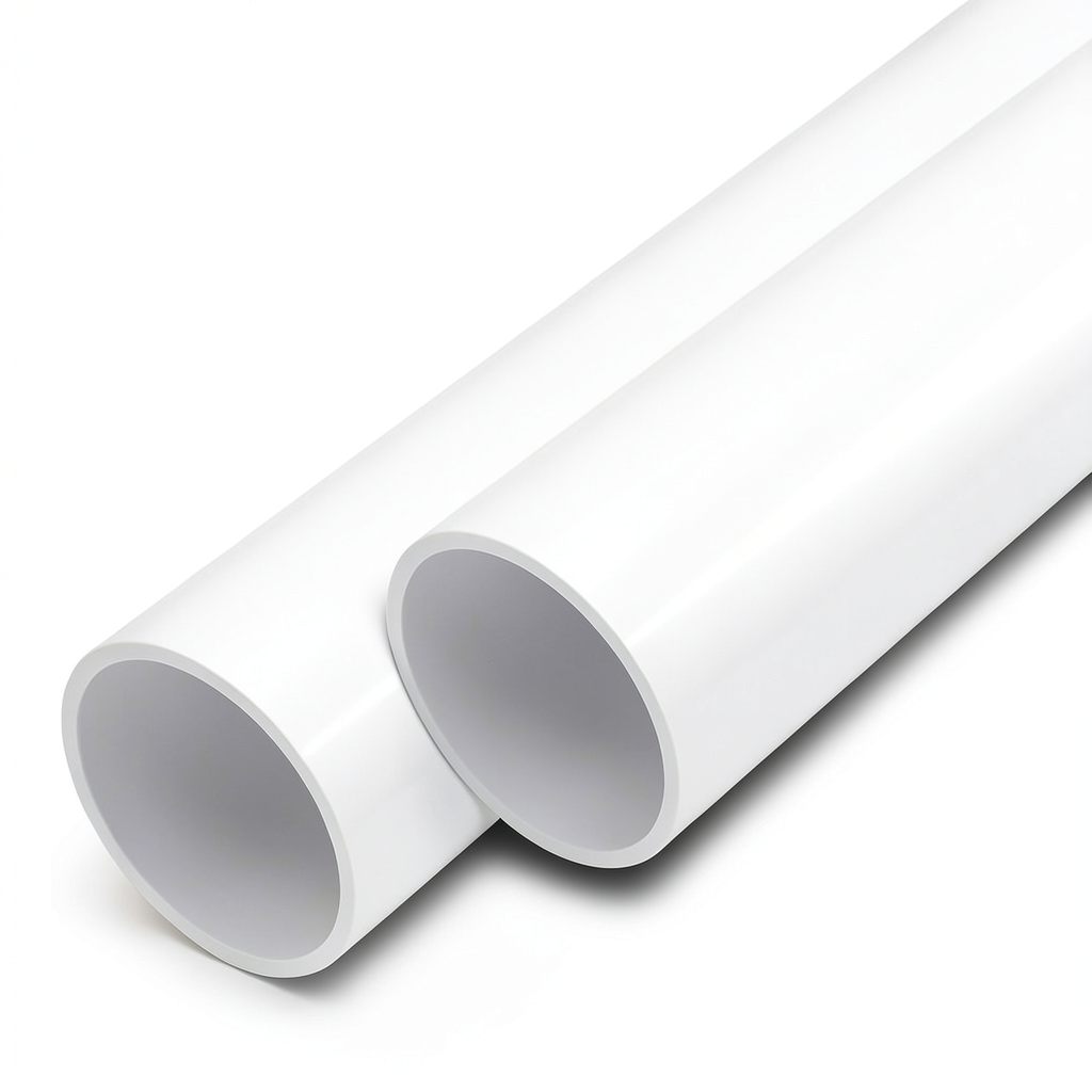 مواسير UPVC ضغط 16 بار قطر خارجي 125 مم سمك 7.4 مم لون أبيض